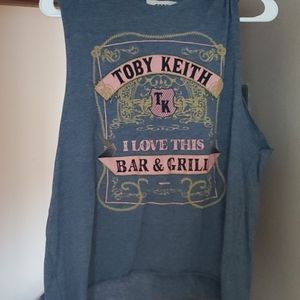 Toby Keith I Love This Bar cutoff tank